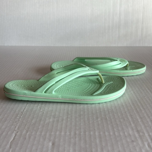 Crocs Mint Green Crocband Flip Flops - Picture 7 of 11